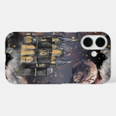 Spuk Haus | Spooky Vollmondbaum und Fledermäuse Case-Mate iPhone Hülle (Rückseite (Horizontal))