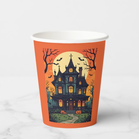 Spuk Haus - Teufel Ende Pappbecher (Rückseite)