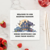 Spuk Haus um Mitternacht Serviette (Beispiel)