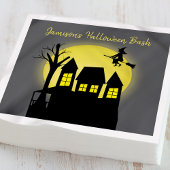 Spuk Haus und Fliegerhexe mit Mondlicht Serviette