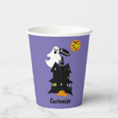 Spuk Haus- und Geisterpapier-Cup Pappbecher (Rückseite)