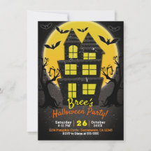 Spuk Haus und Halloween-Party mit Spooky-Bäumen