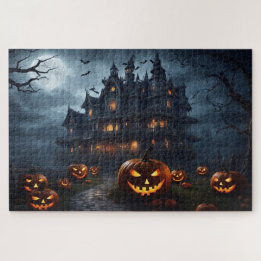 Spuk Haus und Jack-O-Lanterns Puzzle