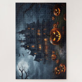 Spuk Haus und Jack-O-Lanterns Puzzle (Vertikal)