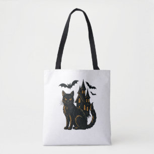 Spuk Haus und Katze Tasche