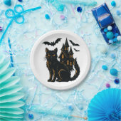 Spuk Haus- und Katzenpapier Pappteller (Party)