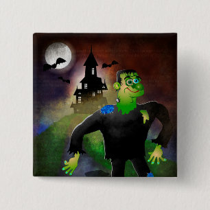 Spuk Haus und Monster Button