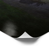 Spuk Haus und Niedliches Monster Poster (Ecke)
