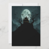 Spuk Haus und Pumpkin Night Einladung (Rückseite)