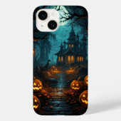 Spuk Haus unter Monlit Halloween Case-Mate iPhone Hülle (Rückseite)