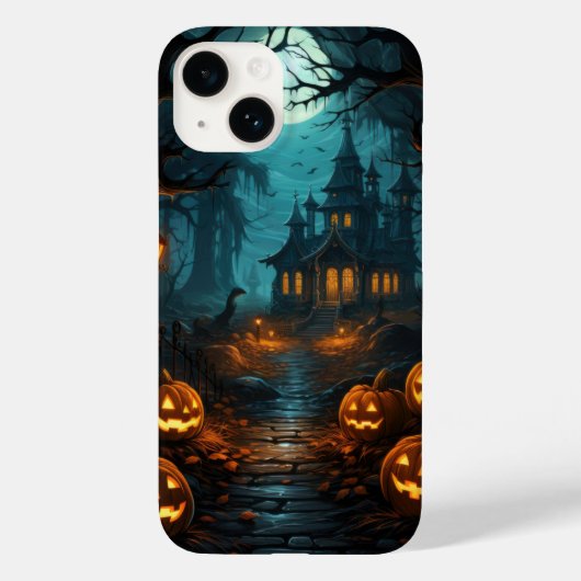 Spuk Haus unter Monlit Halloween Case-Mate iPhone Hülle (Rückseite)