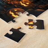 Spuk Haus unter Monlit Halloween Puzzle (Seite)