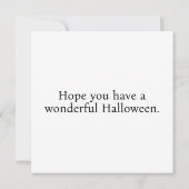 Spuk Haus unter Vollmond Karte (Rückseite)