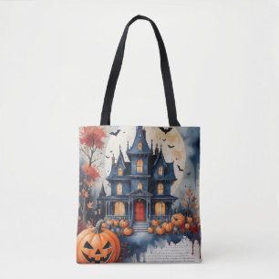 Spuk Haus Vollmond Tasche
