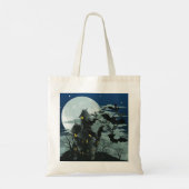 Spuk Haus Vollmond Totbeutel Tragetasche (Rückseite)