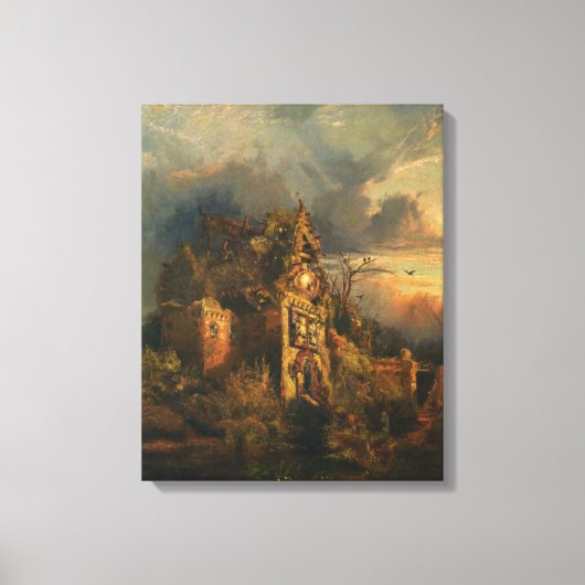 Spuk Haus (von Thomas Moran) Leinwanddruck (Vorderseite)