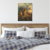 Spuk Haus (von Thomas Moran) Leinwanddruck (Insitu (Schlafzimmer))