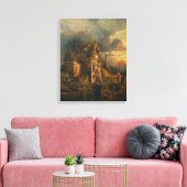 Spuk Haus (von Thomas Moran) Leinwanddruck (Insitu (Wohnzimmer))