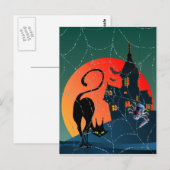 SPUK HAUS, WEB & CAT VON SHARON SHARPE POSTKARTE (Vorne/Hinten)