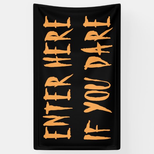 Spuk Haus, wenn Sie es draußen wagen Banner (Vertikal)