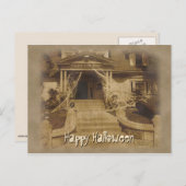 Spuk Haus zu Halloween Postkarte (Vorne/Hinten)
