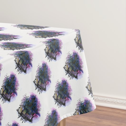 Spuk Häuser Halloween Tablecloth Tischdecke (Beispiel)
