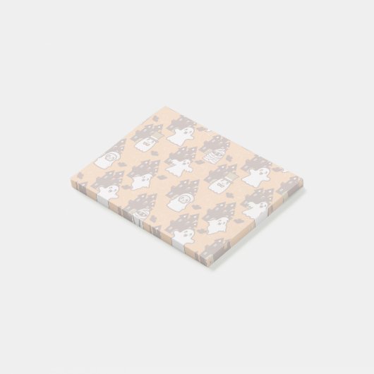 Spuk Häuser Halloweens Post-it Klebezettel (angewinkelt)