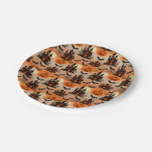 Spuk Häuser Pappteller (Schrägansicht)