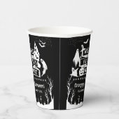 Spuk Hausfamilie Halloween Pappbecher (Rechts)