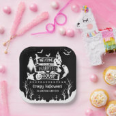 Spuk Hausfamilie Halloween Pappteller (Party)