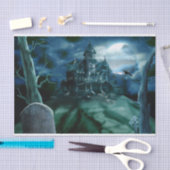 Spuk Hausgraveyard-Seidenpapier Seidenpapier (Handwerk)