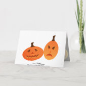 Spuk HausHalloween-Grußkarte Karte (Rückseite)