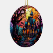 Spuk HausHalloween-Ornament - gestanztes Glas Keramik Ornament (Rechts)