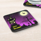 Spuk HausHalloween Untersetzer (Linke Seite)