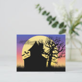 Spuk Hausnachmittag Postkarte (Stehend Vorderseite)