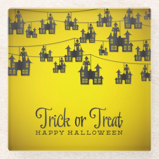 Spuk Haussaite Glasuntersetzer (Vorderseite)