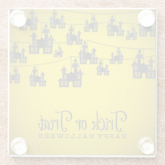 Spuk Haussaite Glasuntersetzer (Rückseite)