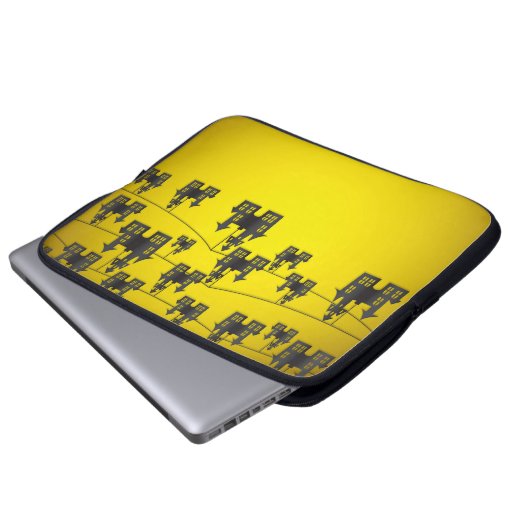 Spuk Haussaite Laptopschutzhülle (Vorne Knopf)