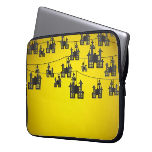 Spuk Haussaite Laptopschutzhülle (Vorderseite Links)