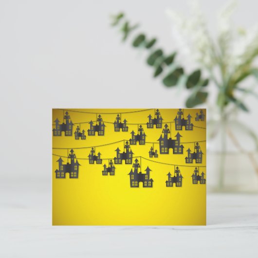 Spuk Haussaite Postkarte (Stehend Vorderseite)