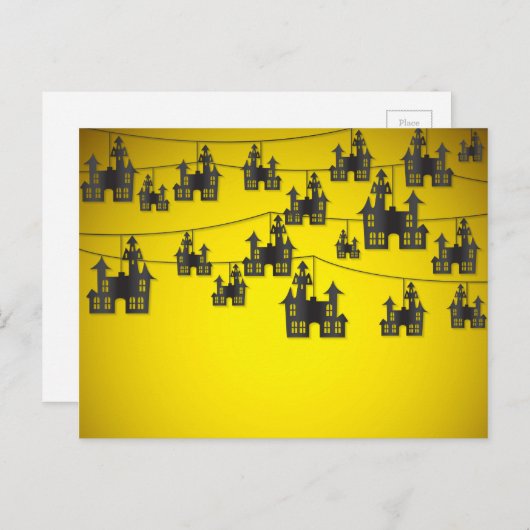 Spuk Haussaite Postkarte (Vorne/Hinten)