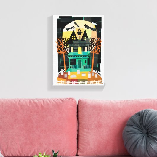 Spuk Hausvorträge Leinwanddruck (Insitu (Wohnzimmer))