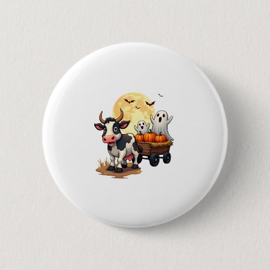 Spuk Hayride Cow Button (Vorderseite)