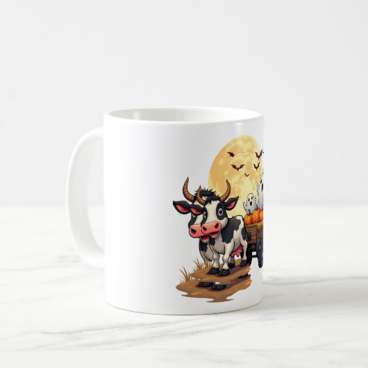 Spuk Hayride Cow Kaffeetasse (Vorderseite Links)