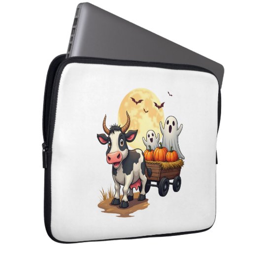 Spuk Hayride Cow Laptopschutzhülle (Vorne Rechts)