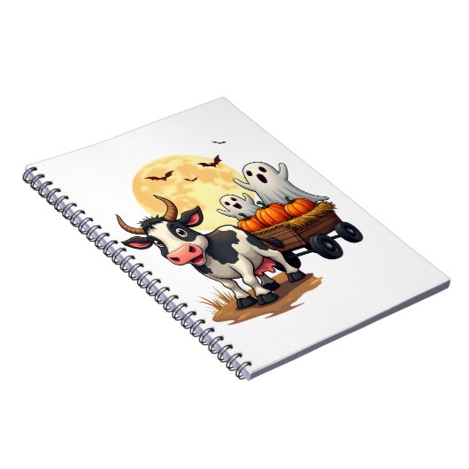 Spuk Hayride Cow Notizblock (Rechte Seite)