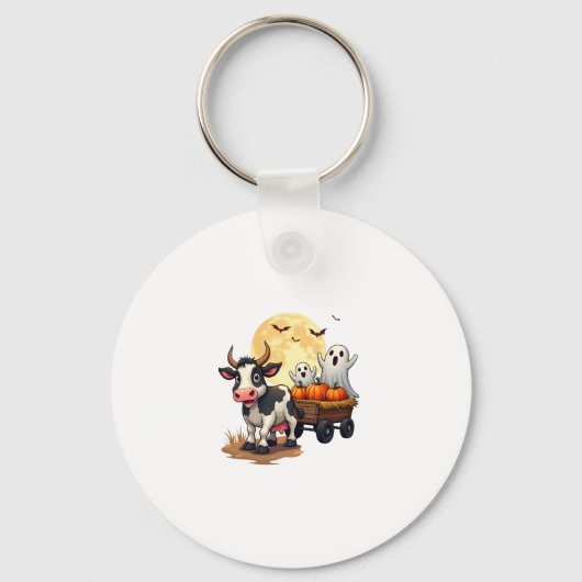 Spuk Hayride Cow Schlüsselanhänger (Vorderseite)