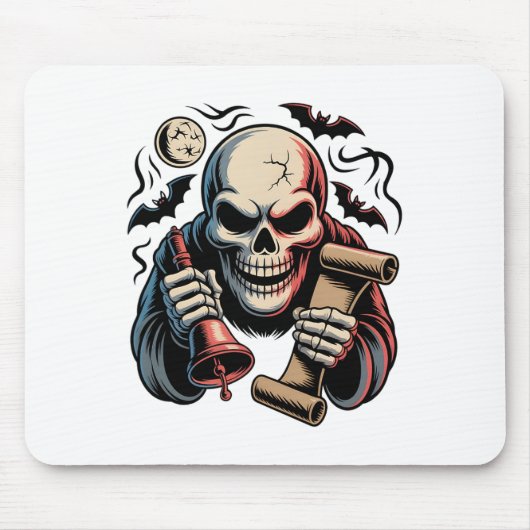 Spuk Herald Skeleton Halloween 1 Mousepad (Vorne)