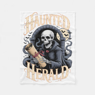 Spuk Herald Skeleton Halloween Fleecedecke