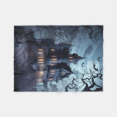 "Spuk Herrenhaus Halloween Fleece Blanket - (Vorderseite (Horizontal))